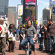 Illustration for article titled Riding Hondas Cybernetic Unicycle In Times Square